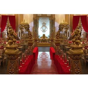 Matrimonio hindú Templo Estilo Escenario Conjunto Tradicional Rajwada Boda Escenario Conjunto Sri Lanka Boda Gran Escenario Configuración Australia - Product Image 1