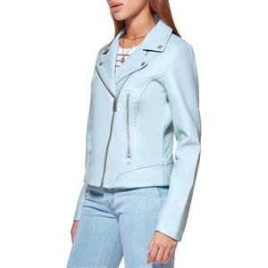 Meilleure vente de nouvelle veste en cuir chenille brodée de designs et de logo Oem veste en cuir véritable respirante pour femmes - Product Image 6