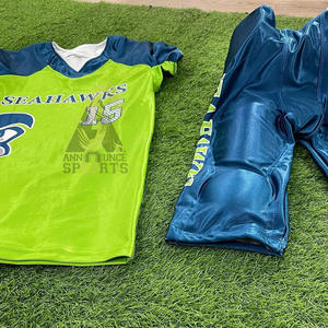 Maillots de football américain unisexes 2024, logo personnalisé imprimé, respirant, séchage rapide, taille XL, ensembles uniformes pour usage sportif - Product Image 6