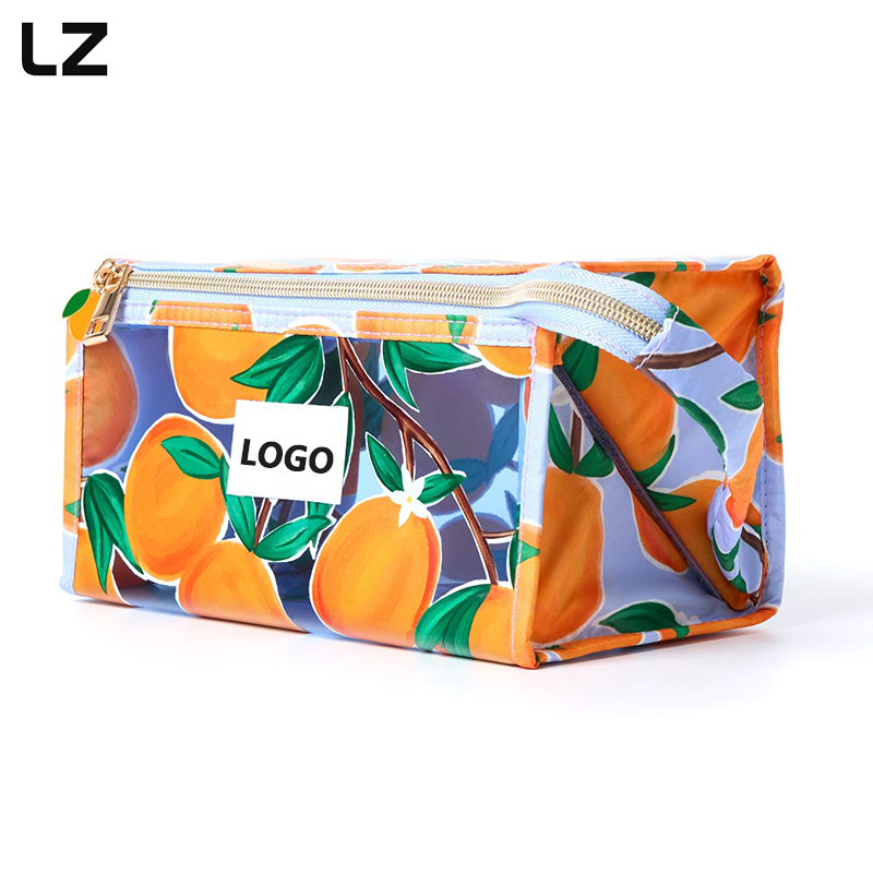 Jelly Flat Lay Makeup Box Bag-Naranjas mediterráneas