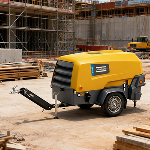 Atlas Copco 185 Cfm Tragbares Spreng loch Dieselmotor Angetriebener Rotations-Niederdruck-Luft kompressor mit 18,5 kW Dieselmotor - Product Image 5