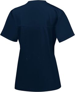 Camiseta Deportiva de Malla para Mujer, Rosa, Cuello en V, Manga Corta, Ligera, Antibacteriana, Bordada, de Poliéster - Product Image 6
