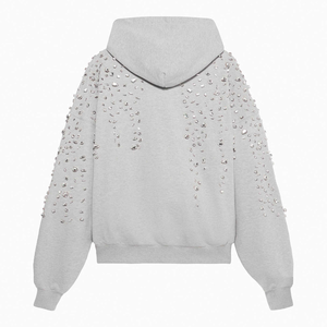 Sweat à capuche brodé personnalisé pour homme - Sweat décontracté d'hiver chaud unisexe athlétique avec poche kangourou 100% coton polaire - Product Image 6