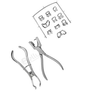 Kit Profesional de Dique de Goma Dental con Pinzas Manuales de Acero Inoxidable, Marco de Examen Reutilizable de Alta Calidad y Pinzas de Perforación - Product Image 5