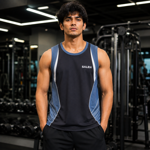 Camiseta sin Mangas Personalizada para Hombre, 100% Algodón, Transpirable, para Gimnasio, Fitness, Entrenamiento, Ropa Deportiva al por Mayor - Product Image 3