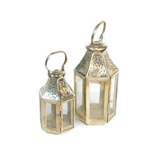 Lanterne à bougie en métal antique arabe pour la décoration du Ramadan Lanterne marocaine - Product Image 1