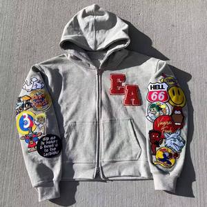 ชุดวอร์มวินเทจแบบ 2 ชิ้น รุ่นใหม่ล่าสุด ปี 2026 ผ้าหนาพิเศษ ล้างสีแบบแอซิด แต่งลายปักแบบซันเฟด สไตล์สตรีทแวร์ - Product Image 3