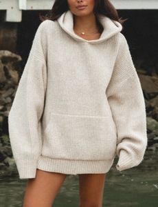 เสื้อมีฮู้ดกีฬาลำลองของผู้หญิงคอลเลคชั่นฤดูใบไม้ร่วงฤดูหนาวเป็นมิตรต่อสิ่งแวดล้อมอย่างยั่งยืนปักทรงหลวมระบายอากาศได้ดีไม่มีซับใน - Product Image 2