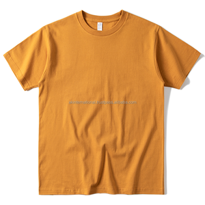 Venta al por mayor de camisetas de impresión por encargo en blanco 100% algodón peinado hombres camiseta al por mayor llanura camisetas a granel para hombre - Product Image 1
