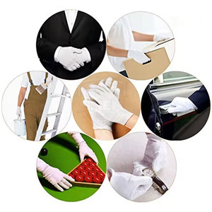 Guantes de Algodón Transpirables, Duraderos y Seguros, Protección Completa para los Dedos, Hechos en Pakistán, Guantes de Algodón Ligeros en Venta - Product Image 6