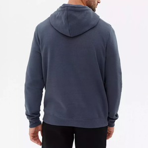 Sweat-shirt à capuche d'hiver uni pour homme, décontracté, chaud, confortable, doux, en tissu 100% coton, style quotidien, tendance, vêtements de mode - Product Image 3