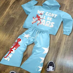 Conjunto de Sudadera con Capucha y Pantalones de Chándal Oversize Unisex de Felpa Francesa Personalizado con Lavado Ácido y Bordado de Parches, Estilo Urbano - Product Image 1