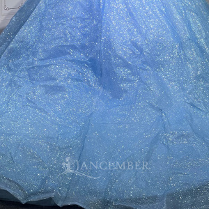 Jancember LSMU126 <span class=keywords><strong>Abito</strong></span> <span class=keywords><strong>da</strong></span> <span class=keywords><strong>Sposa</strong></span> di Lusso Blu in Tulle, Vestito <span class=keywords><strong>da</strong></span> Ballo con Glitter, <span class=keywords><strong>Abito</strong></span> Formale - Product Image 6