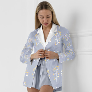 2025 Summer Luxury Chiffon Blouses for Plus Size Women Short Sleeve Character Print Eco-Friendly Sporty Regular Sleeve Blouse - Product Image 2