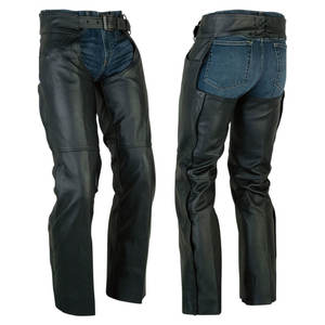 Chaps confortables en cuir véritable élégants bas OEM avec doublure douce pour plus de confort Chaps en cuir léger - Product Image 6