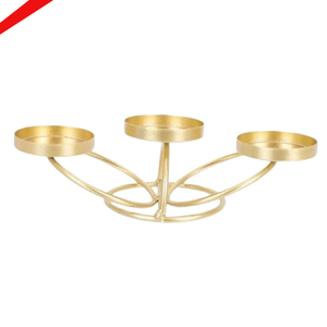 เชิงเทียนสีทองสำหรับงานแต่งงานและแสงไฟตกแต่งงานคริสต์มาส - Product Image 1