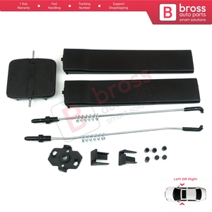BDP573 Side Sliding <b>Window</b> Glass Latch <b>Cover</b> Set 7H0847781B for Transporter T5 Multivan Caravelle - Product Image 2