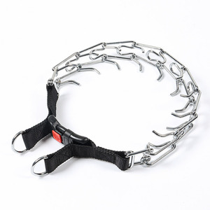 <span class=keywords><strong>Collar</strong></span> de estrangulador de cadena de acero y metal ajustable para entrenamiento de perros - Product Image 1