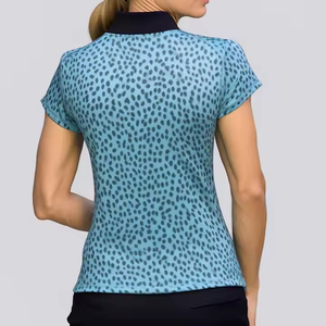 JL0907B เสื้อโปโลแขนสั้นสำหรับผู้หญิงชุดเดรสโปโลเสื้อยืดกีฬาแขนสั้นผ้าฝ้าย100% ระบายอากาศ - Product Image 2