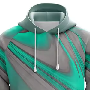 OEM Custom Men's Oversized <b>Plain</b> <b>Sweatshirts</b> with Hood Embossed DTG Print Pocket Winter Warm Cotton Streetwear Blank Hoodies - Product Image 2