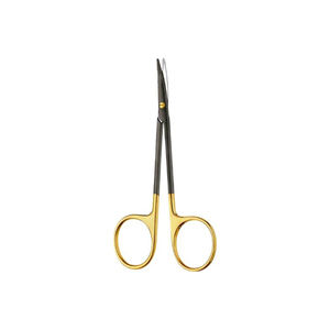 Tijeras de Disección de Alta Calidad, Tijeras para Estrabismo, Curvas, TC, Punta Roma, 115 mm, 4-12 Pulgadas, de SurgiRight - Product Image 1