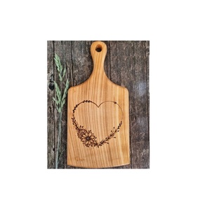 เขียงไม้สักพร้อมมือจับเขียงไม้สำหรับห้องครัวเขียงขนาดกลางของขวัญไม้ - Product Image 1