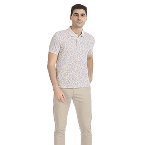 Polos à manches courtes et à motif uni pour hommes de haute qualité avec broderie personnalisable à bas prix en gros - Product Image 5