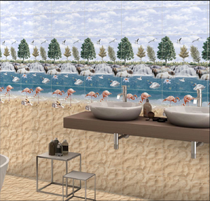 Carreaux de mur en céramique de style moderne, concept poisson, 250x375 mm, meilleure qualité, brillant, numérique, imperméable, faible porosité, carreaux de salle de bain de qualité supérieure - Product Image 5