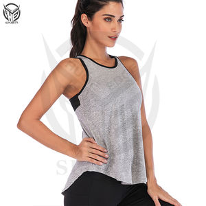 Camisetas sin mangas para mujer, camisetas de gimnasio y singlets, servicio OEM personalizado, sexy, 100% algodón - Product Image 4