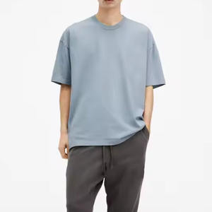 เสื้อยืดคอตตอนแท้ 100% ทรงบ็อกซี่ สตรีทแวร์ คอเสื้อหนา เนื้อผ้าหนัก 100% คอตตอน สำหรับผู้ชาย ทรงหลวม พิมพ์ลาย รุ่นใหม่ล่าสุด - Product Image 1