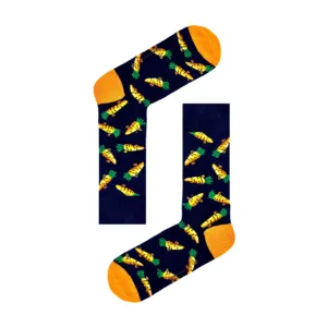 6-Piece Set of Breathable Colorful Socks for Daily Use with Plain and Patterned Designs - Product Image 2