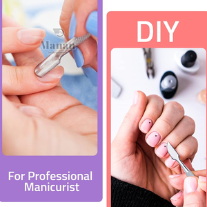 Empujador de Cutículas Profesional de Doble Punta de Acero Inoxidable de Alta Calidad, Herramienta Reutilizable para el Cuidado de las Uñas, Manicura y Pedicura, Logotipo Personalizado OEM - Product Image 6