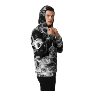 Sudaderas con Capucha Cortas Personalizadas al por Mayor, Diseño Gráfico Urbano, Ropa Casual de Invierno para Hombre, Impresión Digital con Dobladillo sin Rematar - Product Image 3