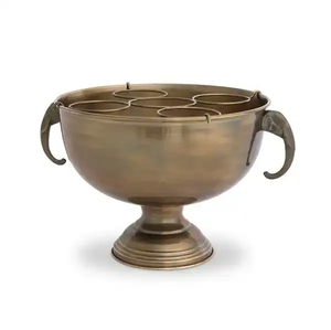 Excellent Quality Champagne Bowl Bar Accessories Bottle Storage Bowl in Bulk Antique Design Black Color Bottle Cooler <b>Ice</b> Basket - Product Image 4