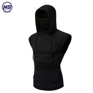 Venta al por mayor personalizable 100% sudaderas de algodón hombres de gran tamaño gimnasio sudaderas con capucha patrón sólido otoño Streetwear técnicas teñidas lisas - Product Image 2