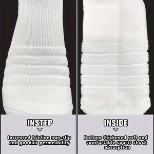 Calcetines Deportivos al Por Mayor con Agarre, Logotipo Personalizado, Antideslizantes, Absorbentes de Humedad, para Deportes Casuales de Invierno - Product Image 2