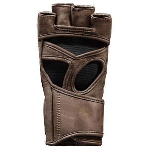 Gants de MMA de haute qualité avec poignées, design demi-doigts/sans doigts, sangle de poignet réglable, en cuir imperméable pour l'extérieur - Product Image 2