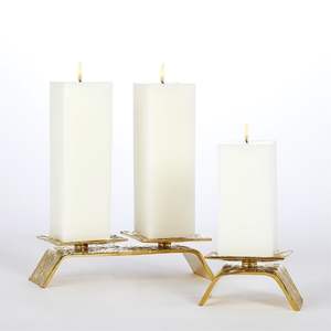 Bougeoir en métal robuste en métal de qualité supérieure pour une utilisation durable dans la décoration de la maison, l'éclairage de réception de mariage et l'ambiance quotidienne - Product Image 5