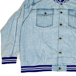 Blouson Bomber en Laine Blu Jean Phi Beta Sigma, Style Universitaire Grec, Streetwear, avec Poches Zippées et Bordures Côtelées, Printemps - Product Image 6