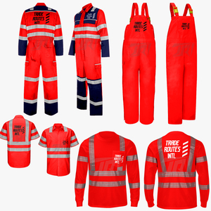 Custom Logo <b>Waterproof</b> Heavy-Duty Industrial Bib <b>Overall</b> Crew Necks Durable Premium Quality Polyester Bulk Reflective Safety - Product Image 1