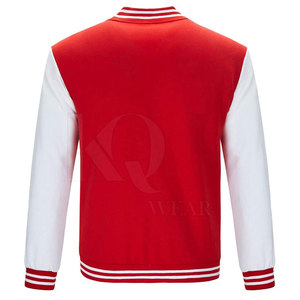 Premium Quality Customized Logo Stand Front Men's Winter Letterman Jacket Cotton/<b>Wool</b> Lightweight Eco-Friendly Long Sleeves - Product Image 3