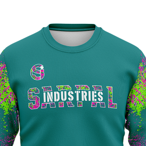 Sudadera de cuello redondo de peso pesado con logotipo personalizado para hombre, sudaderas con capucha y sudaderas para niños y lavado ácido para hombre, sudadera personalizada - Product Image 2