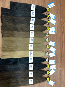 Precio al por mayor Cabello crudo vietnamita Cutícula alineada Color Recto Extensiones de cabello a granel Sin enredos Sin caída - Product Image 6