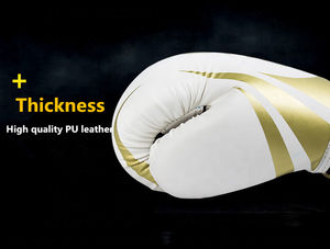 Gants de boxe en cuir PU ajustables avec logo personnalisé pour adultes et enfants Vente en gros direct d'usine - Product Image 4