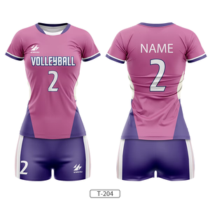 เครื่องแบบวอลเลย์บอลชุดเล่นกีฬาแห้งเร็วทำจากโพลีเอสเตอร์ปรับแต่งได้ - Product Image 4