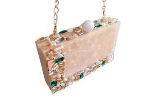 Sac à main en résine et métal, modèle le plus récent, motif bohème, accessoires de pochette, design fantastique - Product Image 2