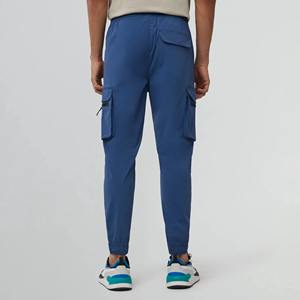 Pantalon de survêtement en coton de haute qualité fabriqué au Pakistan Logo personnalisé coupe normale respirant Gym Joggers taille moyenne polaire pour hommes - Product Image 4