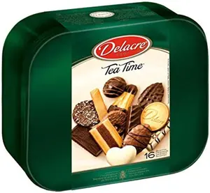 Premium kalite DELACRE-çay saati shortbiscuits bisküvi-400g kutu