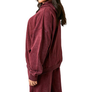 Sudadera Larga de Invierno para Mujer, de Alta Calidad, Estilo Vintage, Lavada, de Algodón, con Estampado Personalizado - Product Image 2