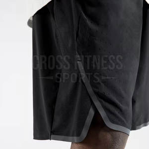 Pantalones cortos de baloncesto Venta al por mayor Pantalones cortos de baloncesto de verano de los hombres de moda 100% Poliéster Pantalones cortos deportivos - Product Image 3